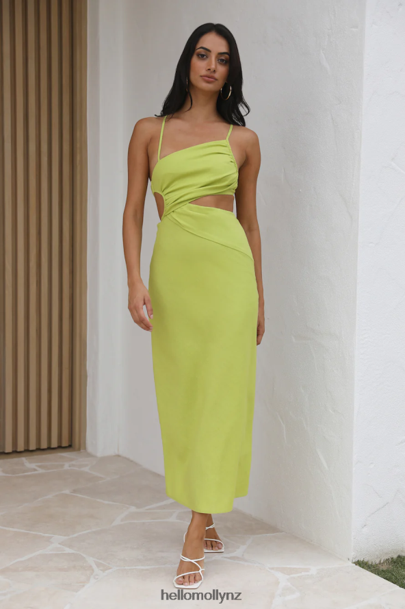 Hello Molly Count It In Maxi Dress Olive PBN8864318 Clothing