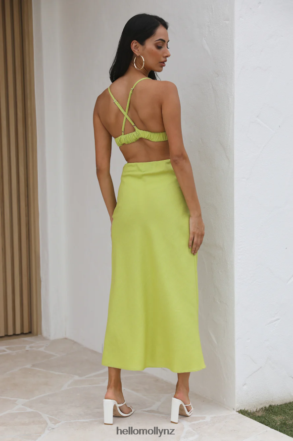 Hello Molly Count It In Maxi Dress Olive PBN8864318 Clothing