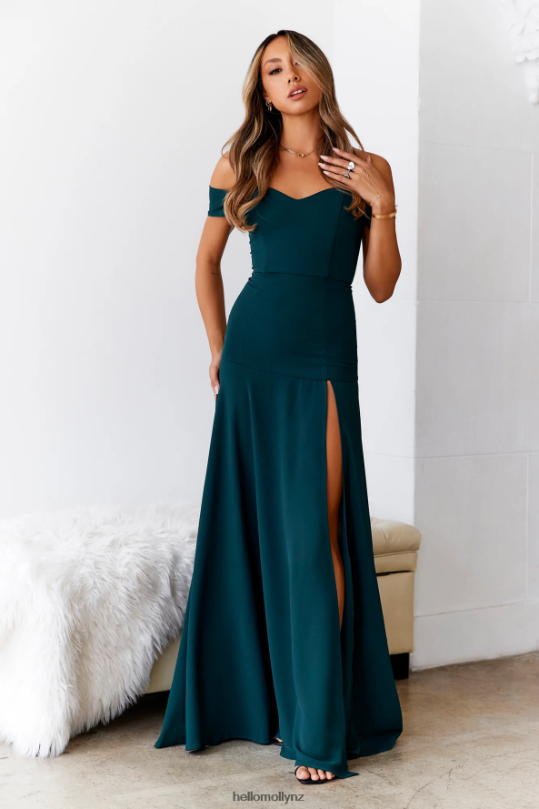 Hello Molly DEAR EMILIA Blushing Cinderella Maxi Dress Green PBN8866100 Clothing