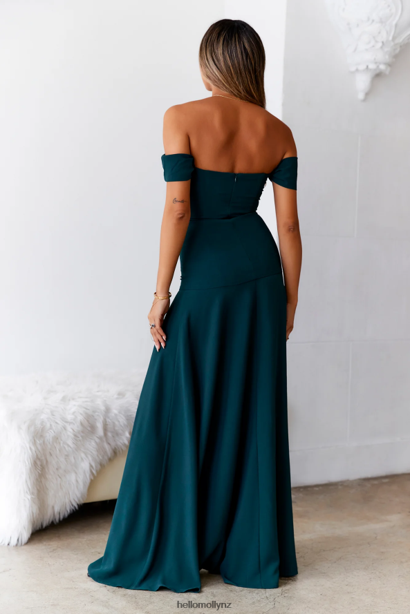 Hello Molly DEAR EMILIA Blushing Cinderella Maxi Dress Green PBN8866100 Clothing