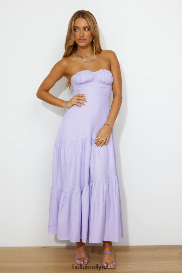 Hello Molly Daydream Look Maxi Dress Lilac PBN8864152 Clothing