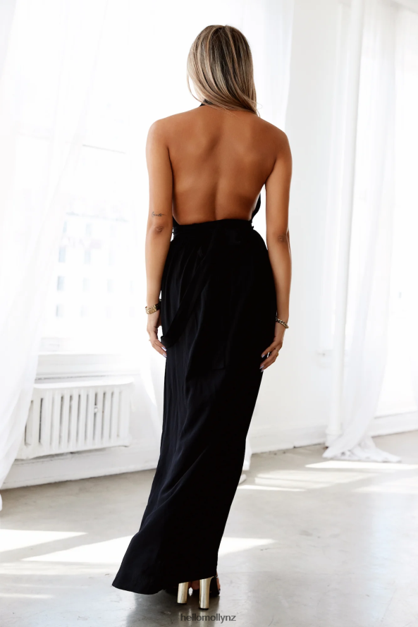 Hello Molly Dedicated Song Maxi Dress Black PBN8866861 Clothing
