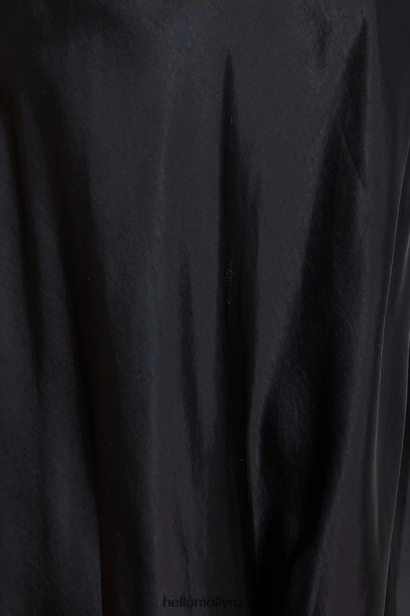 Hello Molly Dreams Of Silk Maxi Dress Black PBN8866042 Clothing