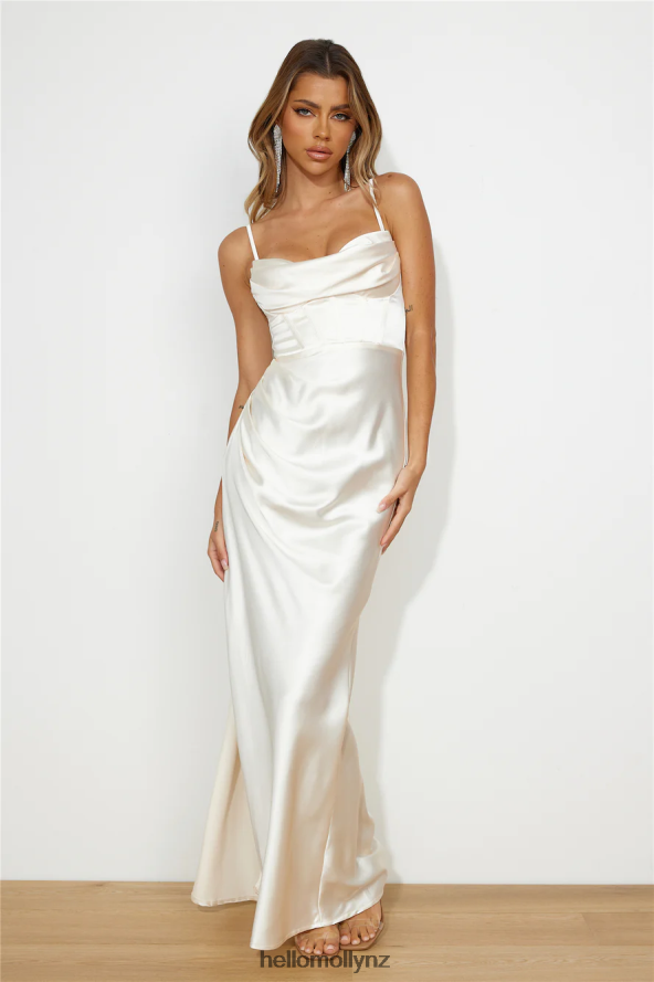 Hello Molly Exquisite Nature Maxi Dress Champagne PBN8864183 Clothing