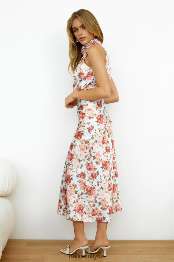 Hello Molly Faking It Maxi Dress Blue PBN8866502 Clothing