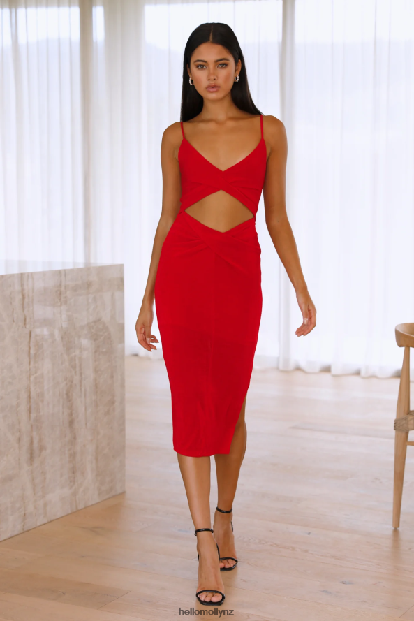 Hello Molly Fallin Into You Maxi Dress Red PBN8866692 Clothing