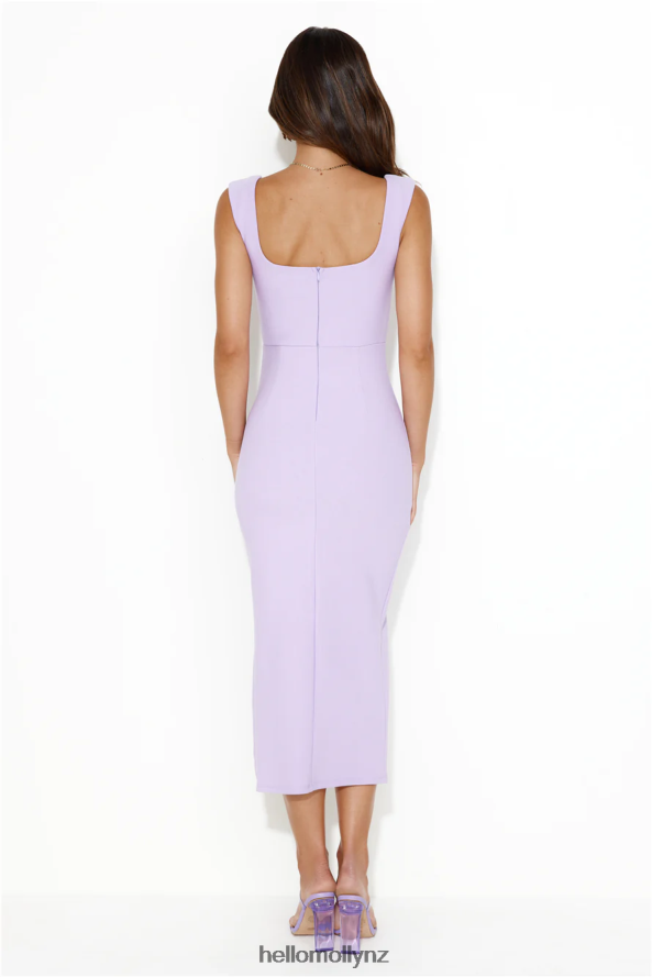 Hello Molly Fashionable Chic Maxi Dress Lilac PBN8865509 Clothing