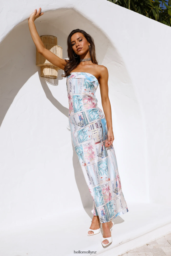 Hello Molly Flirting Game Maxi Dress Multi PBN8866638 Clothing