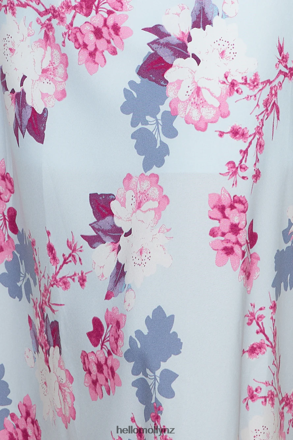 Hello Molly Got Me Looking Satin Maxi Dress Blue PBN8865829 Clothing