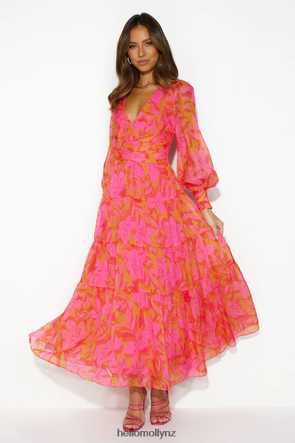 Hello Molly Gotta Thrive Maxi Dress Pink PBN8865623 Clothing