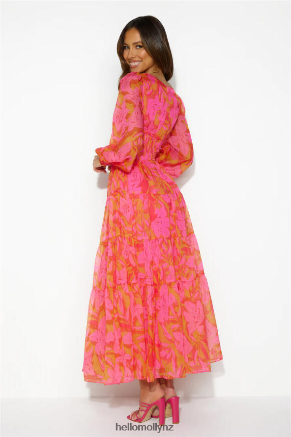 Hello Molly Gotta Thrive Maxi Dress Pink PBN8865623 Clothing