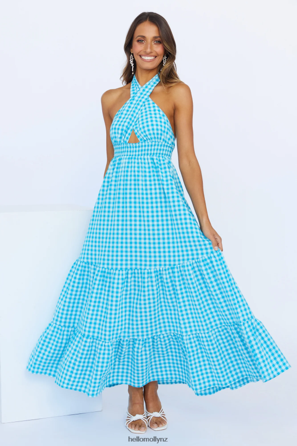 Hello Molly Important Piece Maxi Dress Blue PBN8866848 Clothing