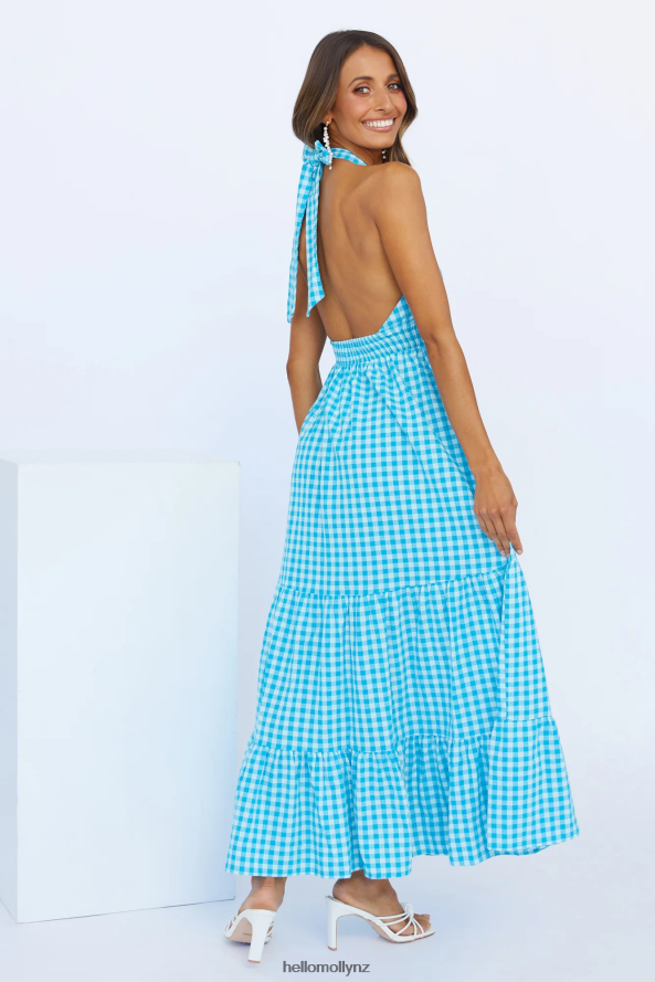 Hello Molly Important Piece Maxi Dress Blue PBN8866848 Clothing