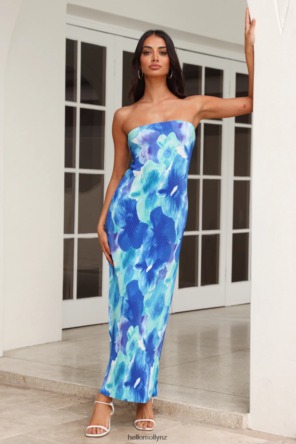 Hello Molly Keep Moving Forward Maxi Dress Blue PBN8865716 Clothing