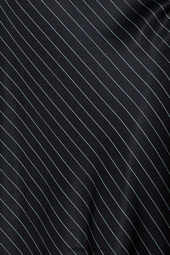 Hello Molly LIONESS Nineties Moss Maxi Dress Black Pinstripe PBN8866511 Clothing