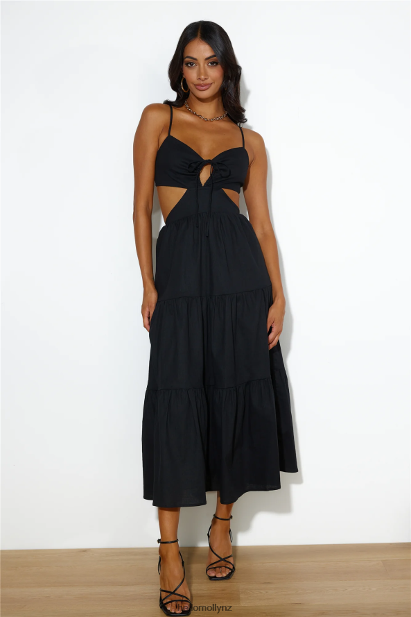 Hello Molly Loving Her Style Maxi Dress Black PBN8866251 Clothing