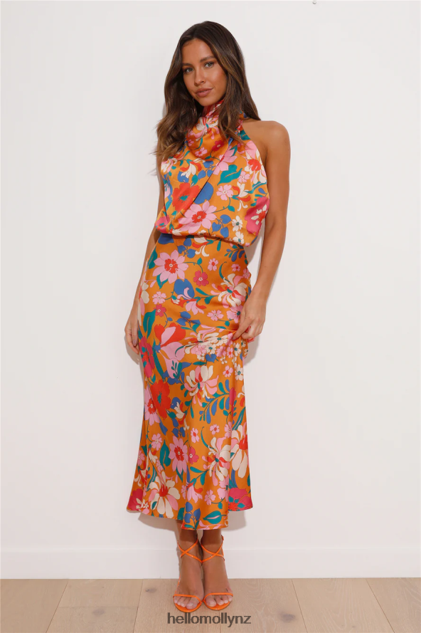 Hello Molly Magical Vibes Maxi Dress Orange PBN8865784 Clothing
