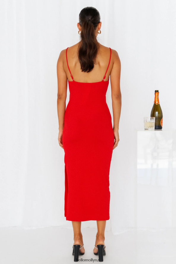 Hello Molly Midnight Coffee Maxi Dress Red PBN8866806 Clothing
