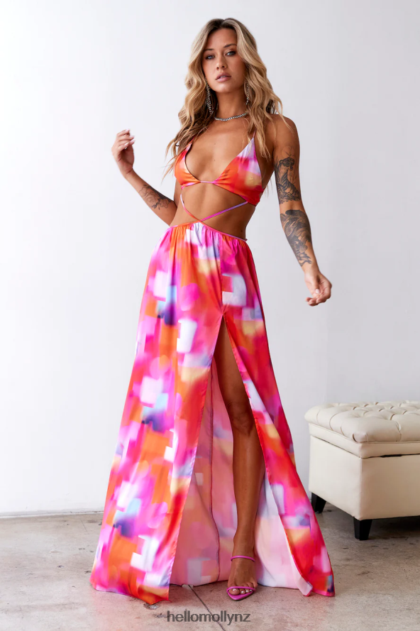 Hello Molly New Sensations Maxi Dress Multi PBN8866018 Clothing