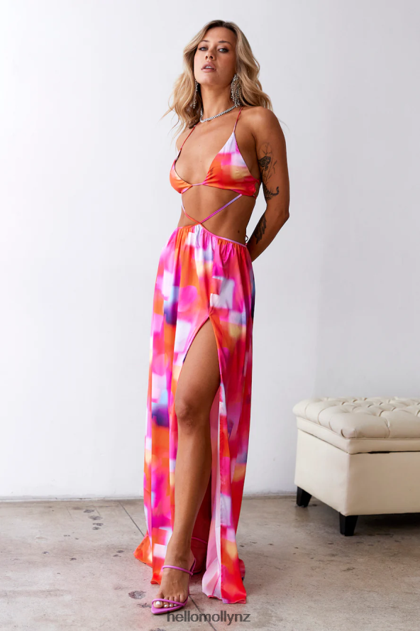 Hello Molly New Sensations Maxi Dress Multi PBN8866018 Clothing