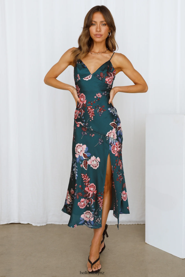 Hello Molly No Yesterday Maxi Dress Forest Green PBN8866839 Clothing