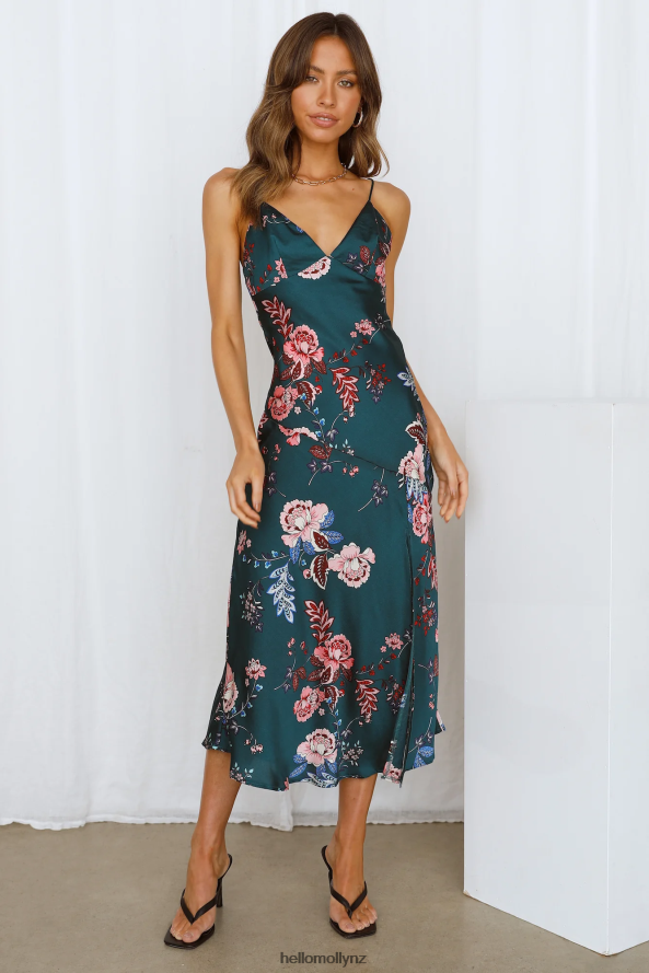 Hello Molly No Yesterday Maxi Dress Forest Green PBN8866839 Clothing