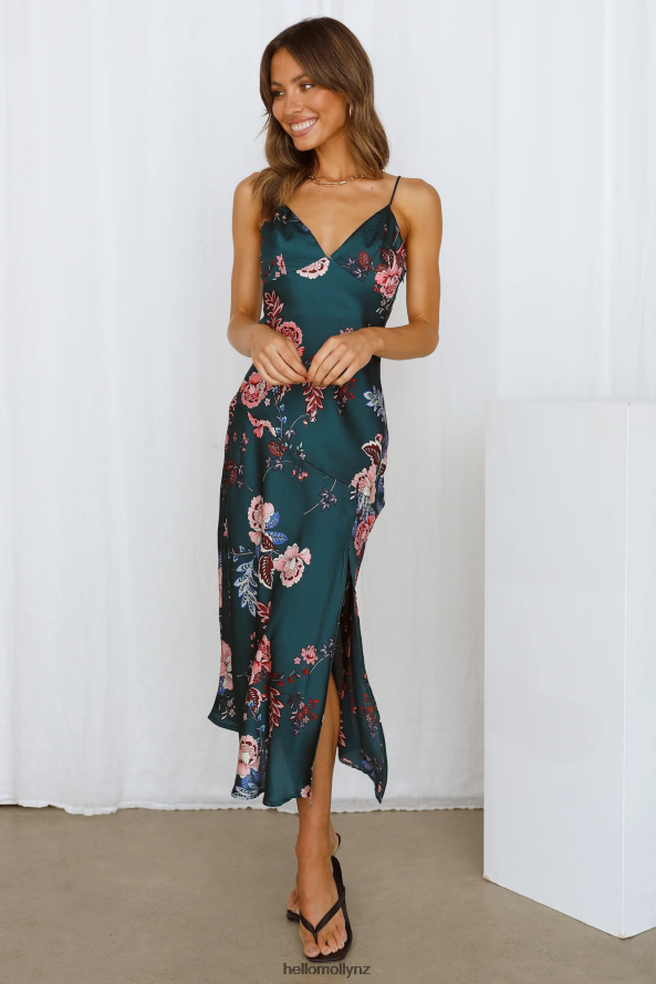 Hello Molly No Yesterday Maxi Dress Forest Green PBN8866839 Clothing