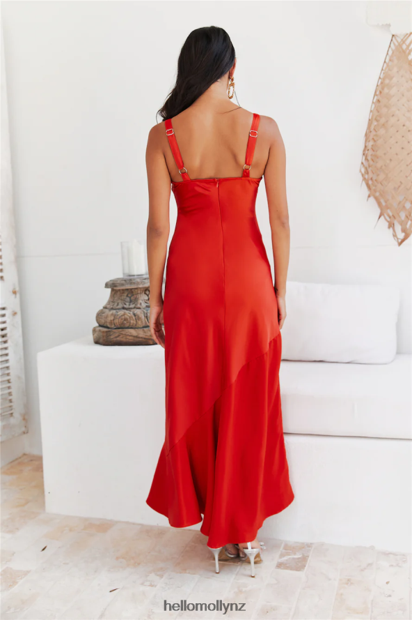 Hello Molly Ocean Air Maxi Dress Tangerine PBN8866085 Clothing