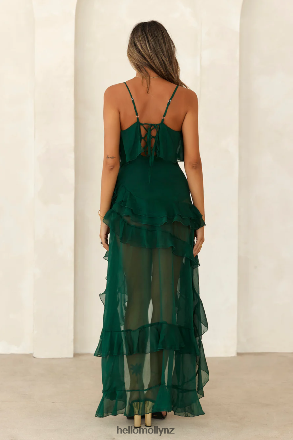 Hello Molly Ocean Sight Maxi Dress Green PBN8865742 Clothing