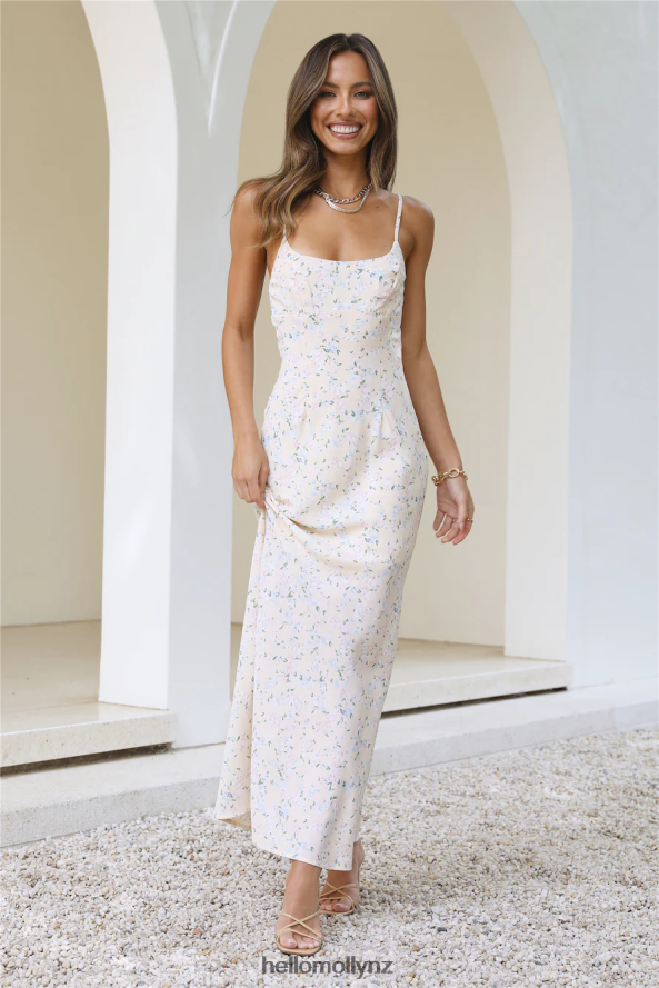 Hello Molly Picnic Time Maxi Dress Cream PBN8866301 Clothing