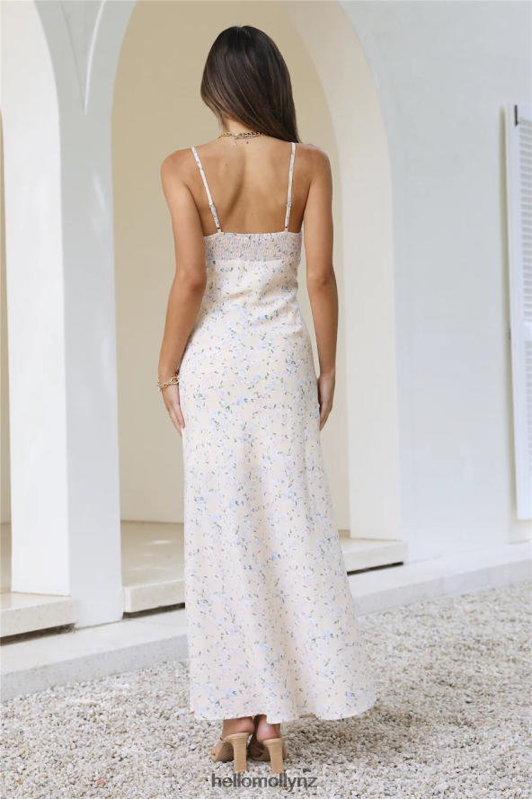 Hello Molly Picnic Time Maxi Dress Cream PBN8866301 Clothing