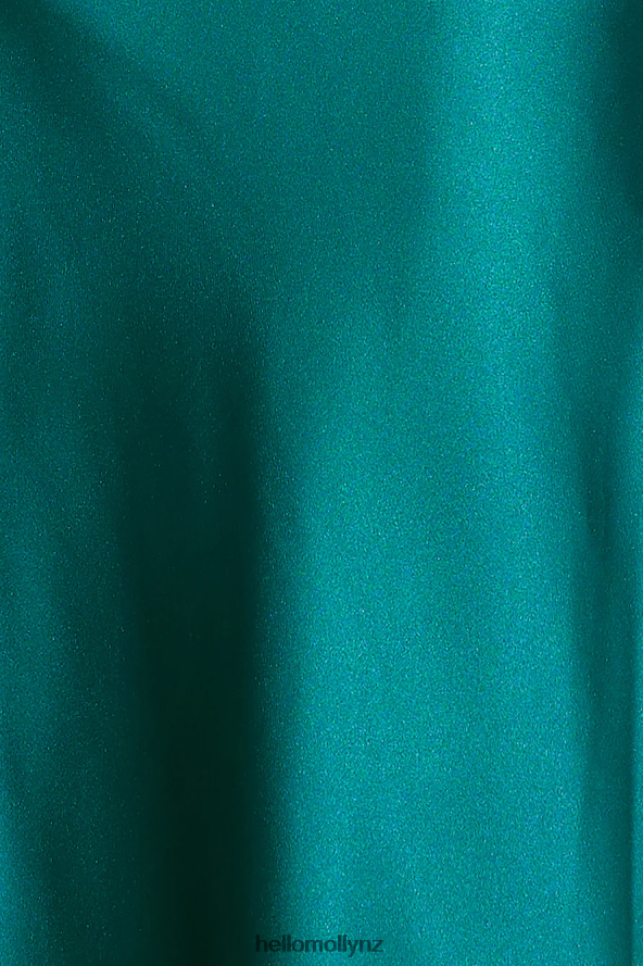 Hello Molly Poker Play Satin Maxi Dress Forest Green PBN8865963 Clothing