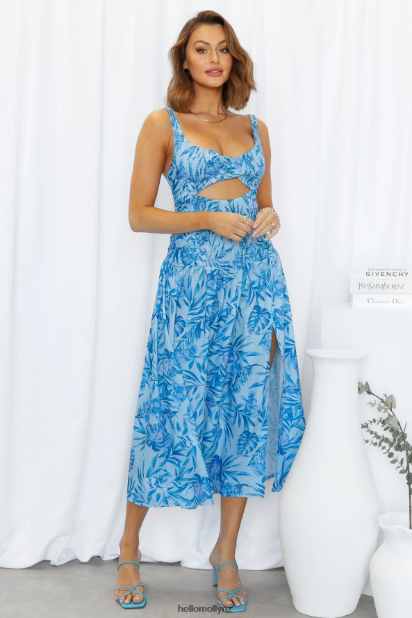 Hello Molly Praised Maxi Dress Blue PBN8866600 Clothing