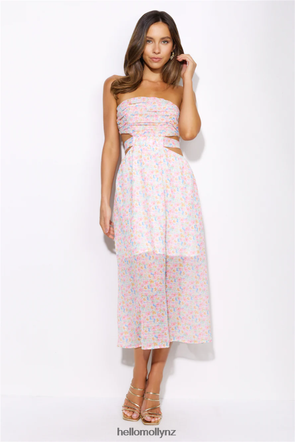 Hello Molly Pretty And Girly Maxi Dress Pink PBN8865796 Clothing