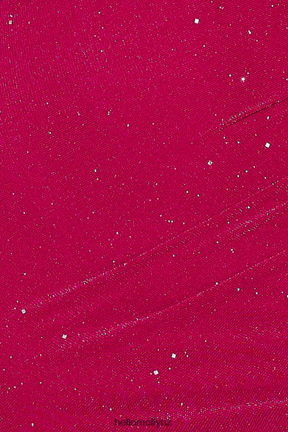 Hello Molly Pretty Goal Glitter Maxi Dress Pink PBN8865925 Clothing