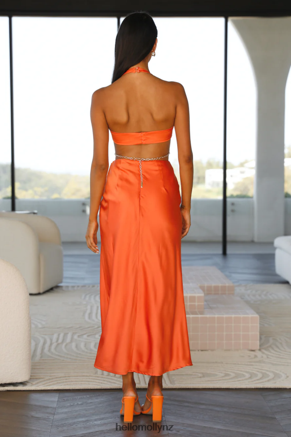 Hello Molly RUNAWAY Fate Maxi Dress Orange PBN8866714 Clothing