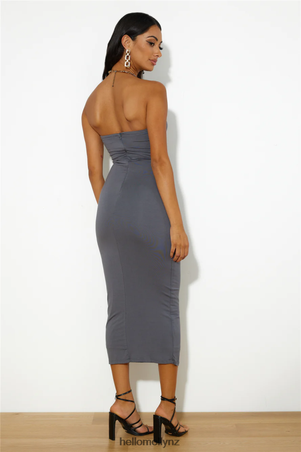 Hello Molly Repeated Wear Maxi Dress Charcoal PBN8865989 Clothing