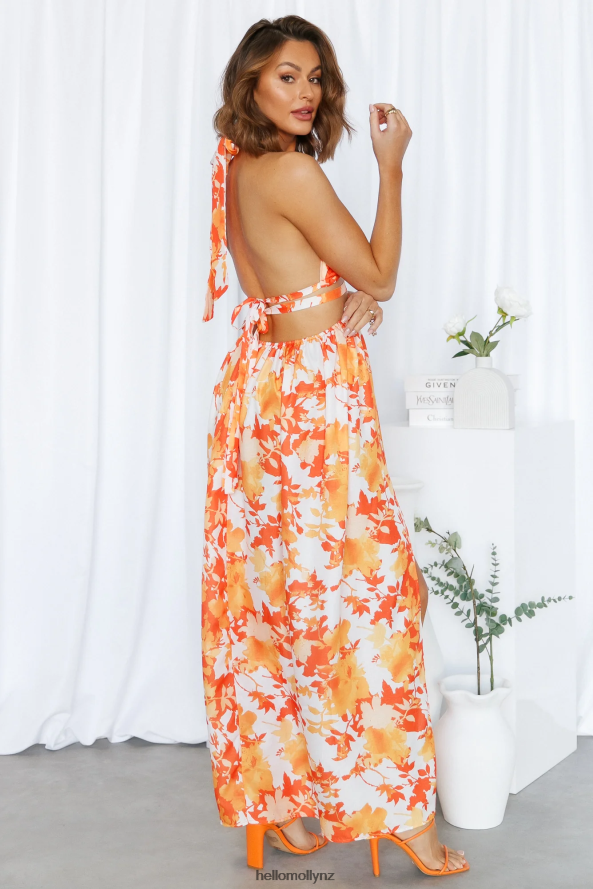 Hello Molly Rising Love Maxi Dress Orange PBN8866433 Clothing