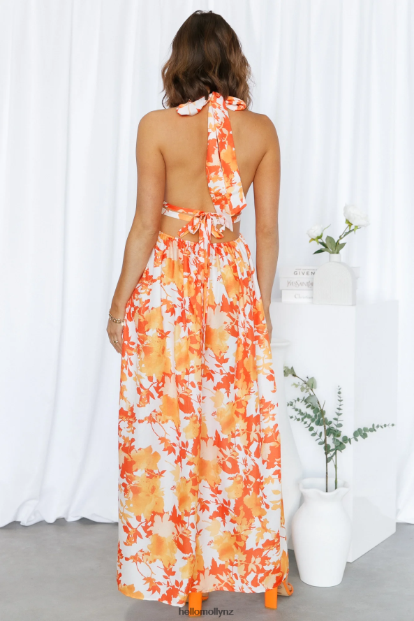 Hello Molly Rising Love Maxi Dress Orange PBN8866433 Clothing