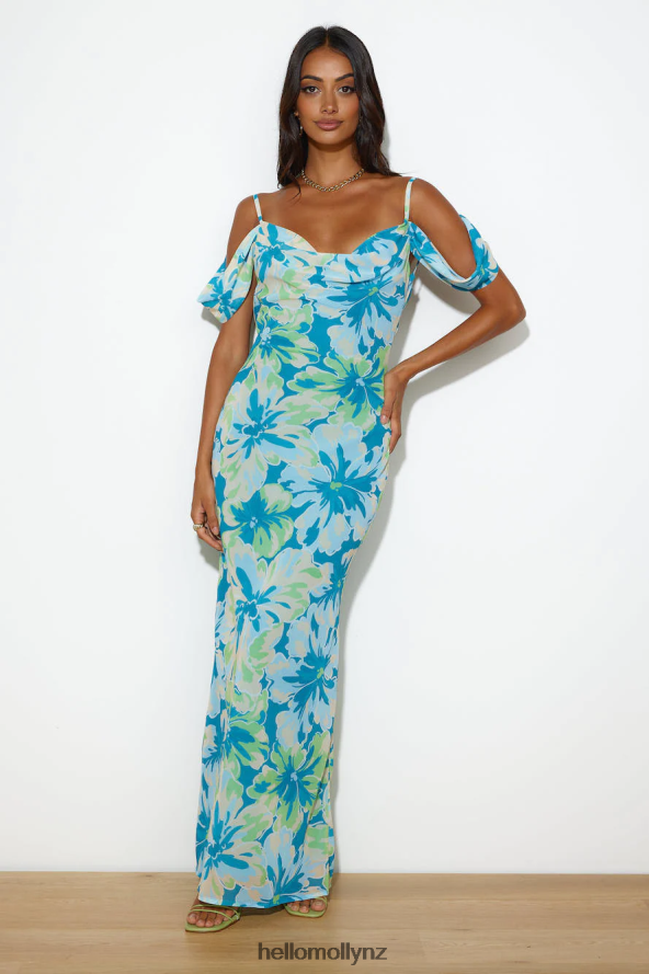 Hello Molly SEVEN WONDERS Longina Maxi Dress Green PBN8866171 Clothing