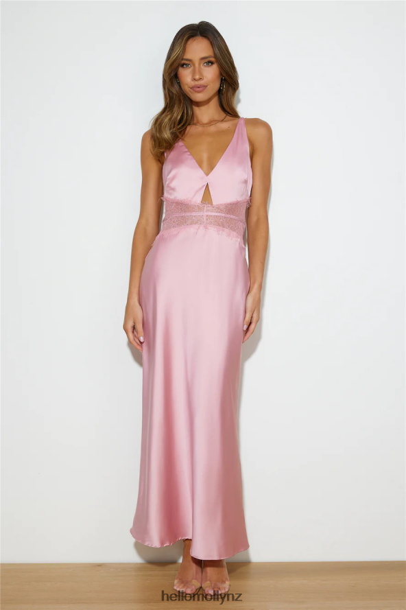 Hello Molly Seen In Luxe Maxi Dress Blush PBN8866201 Clothing
