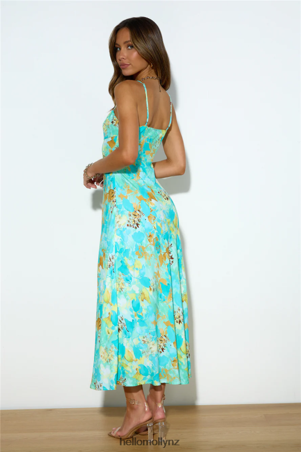 Hello Molly She's The Fun Maxi Dress Teal PBN8865996 Clothing