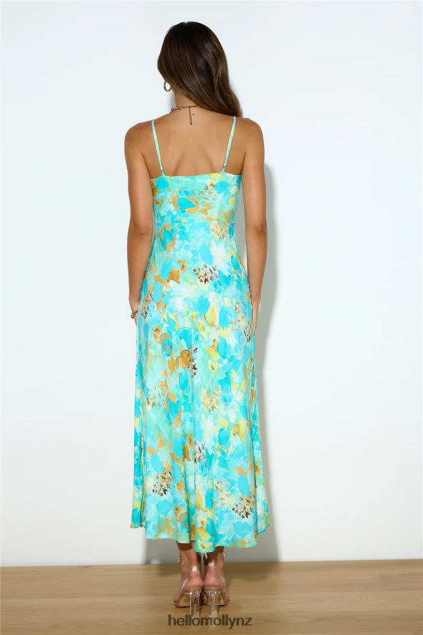 Hello Molly She's The Fun Maxi Dress Teal PBN8865996 Clothing