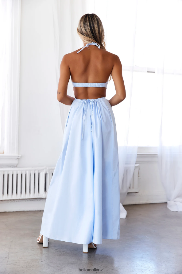 Hello Molly Should We Go Maxi Dress Blue PBN8866575 Clothing