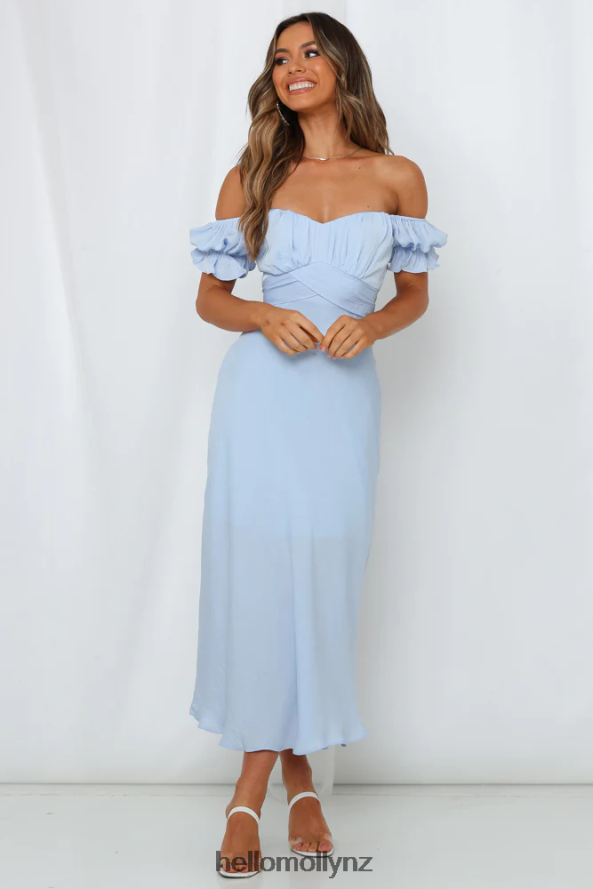 Hello Molly Sky Child Maxi Dress Steel Blue PBN8866886 Clothing