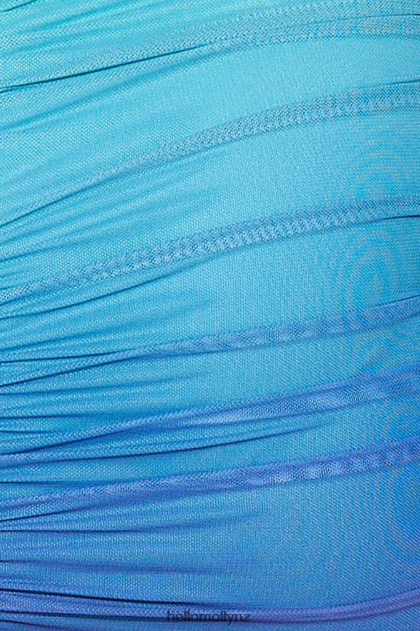 Hello Molly Splashing Out Mesh Maxi Dress Blue PBN8865947 Clothing