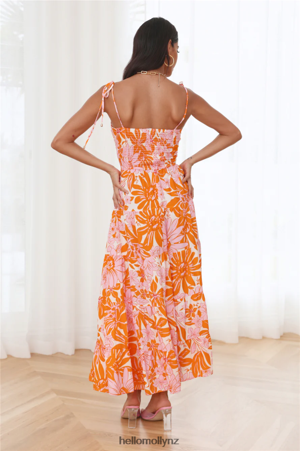 Hello Molly Summer Activity Maxi Dress Orange PBN8866012 Clothing