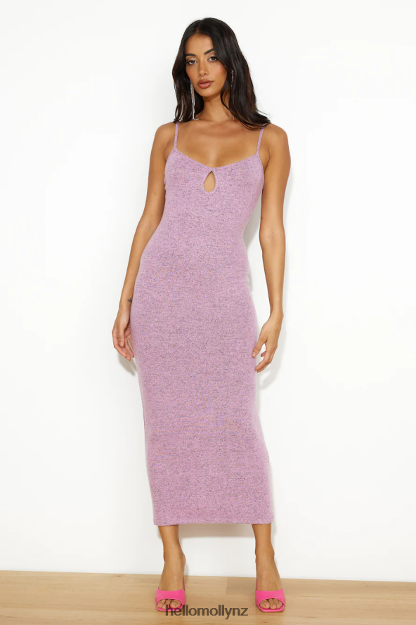 Hello Molly Summer In The Winter Maxi Dress Purple PBN8865938 Clothing