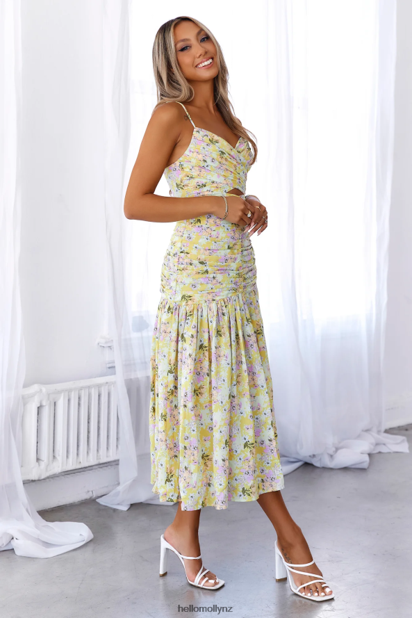 Hello Molly Sun Risin Maxi Dress Yellow PBN8866622 Clothing