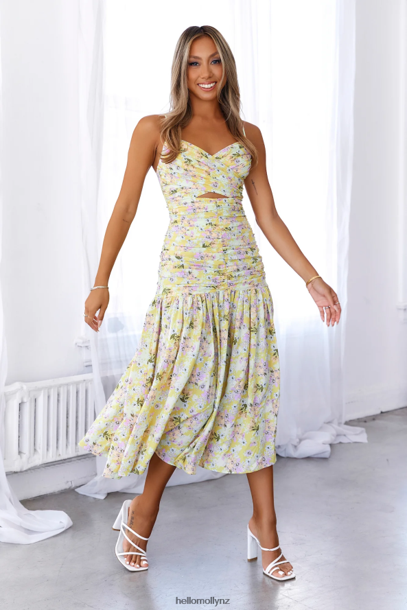 Hello Molly Sun Risin Maxi Dress Yellow PBN8866622 Clothing